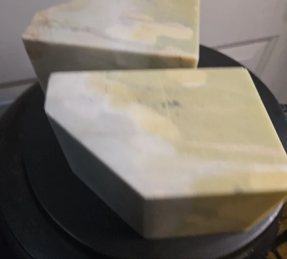 Light Green Marble Alabaster Bookends